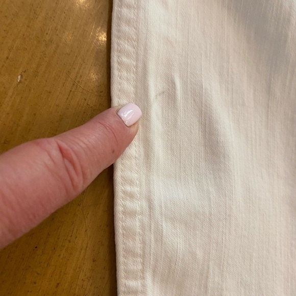 Madewell white high-rise skinny crop jeans size 27 frayed at ankle - Picture 15 of 16